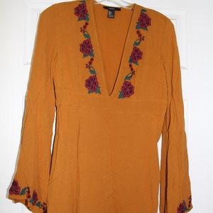 F21 floral low cut dress